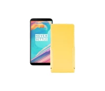 Купить - чехол для смартфона  Чехол-флип из экокожи для телефона OnePlus 5T Желтый
