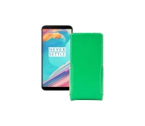 Купить - чехол для смартфона  Чехол-флип из экокожи для телефона OnePlus 5T Зеленый