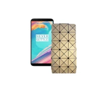Купить - чехол для смартфона  Чехол-флип из экокожи для телефона OnePlus 5T Золотой ромб