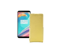 Купить - чехол для смартфона  Чехол-флип из экокожи для телефона OnePlus 5T Золотой