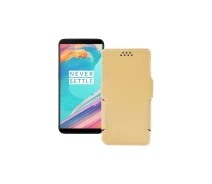 Купить - чехол для смартфона  Чехол-книга из экокожи для телефона OnePlus 5T Бежевый