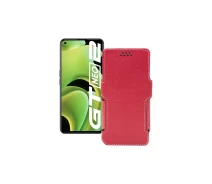 Купить - чехол для смартфона  Чехол-книга из экокожи для телефона Realme GT Neo 2 2021 Красный