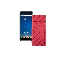 Купить - чехол для смартфона  Чехол-флип из экокожи для телефона Oukitel K5000 Красный ромб