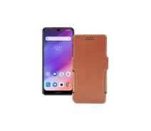 Купить - чехол для смартфона  Чехол-книга из экокожи для телефона Prestigio S Max 7610 Dual Slim Коричневый