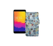 Купить - чехол для смартфона  Чехол-книга из экокожи для телефона Prestigio Muze J5 PSP5524 Круги-цветные