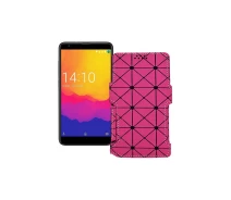 Купить - чехол для смартфона  Чехол-книга из экокожи для телефона Prestigio Muze J5 PSP5524 Розовый ромб