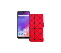 Купить - чехол для смартфона  Чехол-книга из экокожи для телефона Prestigio S Max 7610 Dual Slim Красный ромб