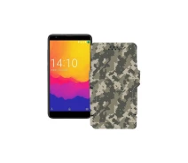 Купить - чехол для смартфона  Чехол-книга из экокожи для телефона Prestigio Muze J5 PSP5524 Хаки-зеленый
