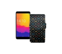 Купить - чехол для смартфона  Чехол-книга из экокожи для телефона Prestigio Muze J5 PSP5524 Фэшн черный