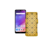 Купить - чехол для смартфона  Чехол-книга из экокожи для телефона Prestigio S Max 7610 Dual Slim Золотой ромб