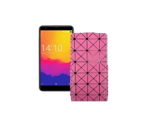 Купить - чехол для смартфона  Чехол-флип из экокожи для телефона Prestigio Muze J5 PSP5524 Розовый ромб