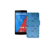 Купить - чехол для смартфона  Чехол-книга из экокожи для телефона OnePlus One Фэшн голубой