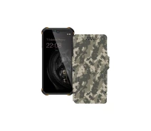 Купить - чехол для смартфона  Чехол-книга из экокожи для телефона Oukitel WP15 Хаки-зеленый