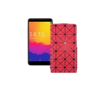 Купить - чехол для смартфона  Чехол-флип из экокожи для телефона Prestigio Muze J5 PSP5524 Красный ромб