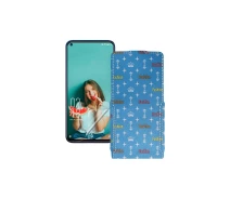 Купить - чехол для смартфона  Чехол-флип из экокожи для телефона Oukitel C21 2020 Фэшн голубой