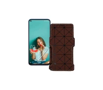 Купить - чехол для смартфона  Чехол-книга из экокожи для телефона Oukitel C21 2020 Коричневый ромб
