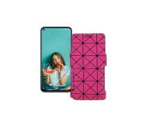Купить - чехол для смартфона  Чехол-книга из экокожи для телефона Oukitel C21 2020 Розовый ромб
