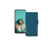 Купить - чехол для смартфона  Чехол-книга из экокожи для телефона Oukitel C21 2020 Тм. Бирюзовый
