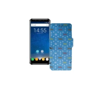 Купить - чехол для смартфона  Чехол-книга из экокожи для телефона Oukitel K5000 Фэшн голубой