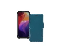 Купить - чехол для смартфона  Чехол-книжка из экокожи для телефона Oukitel WP17 Тм. Бирюзовый
