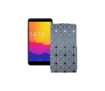Купить - чехол для смартфона  Чехол-флип из экокожи для телефона Prestigio Muze J5 PSP5524 Серый ромб