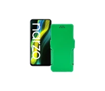 Купить - чехол для смартфона  Чехол-книга из экокожи для телефона Realme Narzo Зеленый