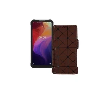 Купить - чехол для смартфона  Чехол-книга из экокожи для телефона Oukitel WP17 Коричневый ромб