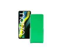 Купить - чехол для смартфона  Чехол-флип из экокожи для телефона Realme Narzo 50 Зеленый