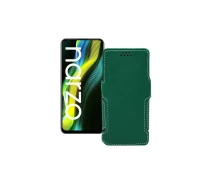 Купить - чехол для смартфона  Чехол-книга из экокожи для телефона Realme Narzo 50 Темно-зеленый