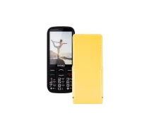 Купить - чехол для смартфона  Чехол-флип из экокожи для телефона Sigma Comfort 50 Optima Желтый