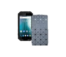 Купить - чехол для смартфона  Чехол-флип из экокожи для телефона Sigma X-treme PQ39 Серый ромб