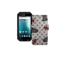 Купить - чехол для смартфона  Чехол-книга из экокожи для телефона Sigma X-treme PQ39 Луи-Витон-белый