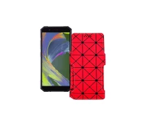 Купить - чехол для смартфона  Чехол-книга из экокожи для телефона Sigma X-treme PQ53 Красный ромб
