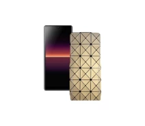 Купить - чехол для смартфона  Чехол-флип из экокожи для телефона Sony Xperia L4 Золотой ромб