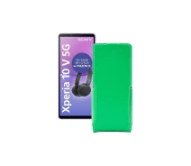 Купить - чехол для смартфона  Чехол-флип из экокожи для телефона Sony Xperia 10 V Зеленый
