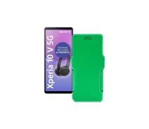 Купить - чехол для смартфона  Чехол-книга из экокожи для телефона Sony Xperia 10 V Зеленый