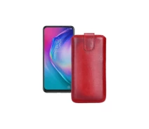 Купить - чехол для смартфона  Вытяжка из кожи для телефона Tecno Camon 15 Premier Красный