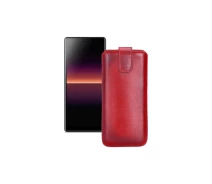 Купить - чехол для смартфона  Вытяжка из кожи для телефона Sony Xperia L4 Красный