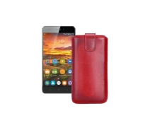 Купить - чехол для смартфона  Вытяжка из экокожи для телефона S-Tell M510 Красный