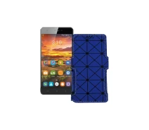 Купить - чехол для смартфона  Чехол-книга из экокожи для телефона S-Tell M510 Синий ромб