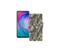 Купить - чехол для смартфона  Чехол-книга из экокожи для телефона Tecno Camon 15 Premier Хаки-зеленый