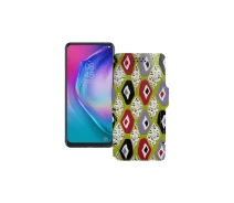 Купить - чехол для смартфона  Чехол-книга из экокожи для телефона Tecno Camon 15 Pro Камни-цветные