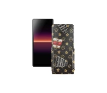 Купить - чехол для смартфона  Чехол-флип из экокожи для телефона Sony Xperia L4 Луи-Витон-коричневый