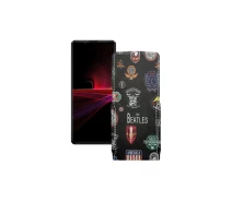 Купить - чехол для смартфона  Чехол-флип из экокожи для телефона Sony Xperia 1 III Битлз
