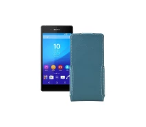 Купить - чехол для смартфона  Чехол-флип из экокожи для телефона Sony Xperia Z3 Plus E6553 Тм. Бирюзовый