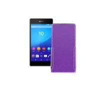 Купить - чехол для смартфона  Чехол-флип из экокожи для телефона Sony Xperia Z3 Plus E6553 Фиолетовый