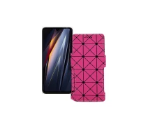 Купить - чехол для смартфона  Чехол-книга из экокожи для телефона Tecno Pova 4 Pro Розовый ромб