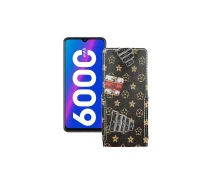 Купить - чехол для смартфона  Чехол-флип из экокожи для телефона Tecno Spark 6 Air Луи-Витон-коричневый