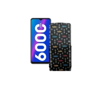 Купить - чехол для смартфона  Чехол-флип из экокожи для телефона Tecno Spark 6 Air Фешн черный