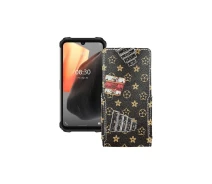 Купить - чехол для смартфона  Чехол-флип из экокожи для телефона Ulefone Armor 8 Pro Луи-Витон-коричневый